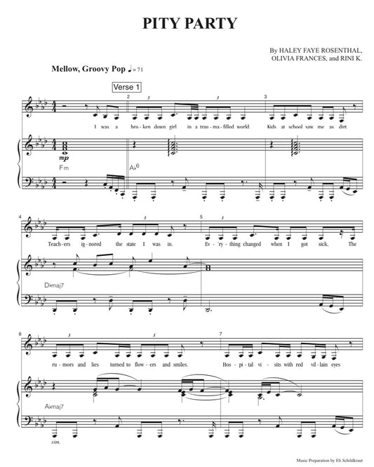 Pity Party Sheet Music