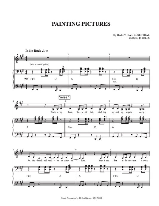 Painting Pictures Sheet Music