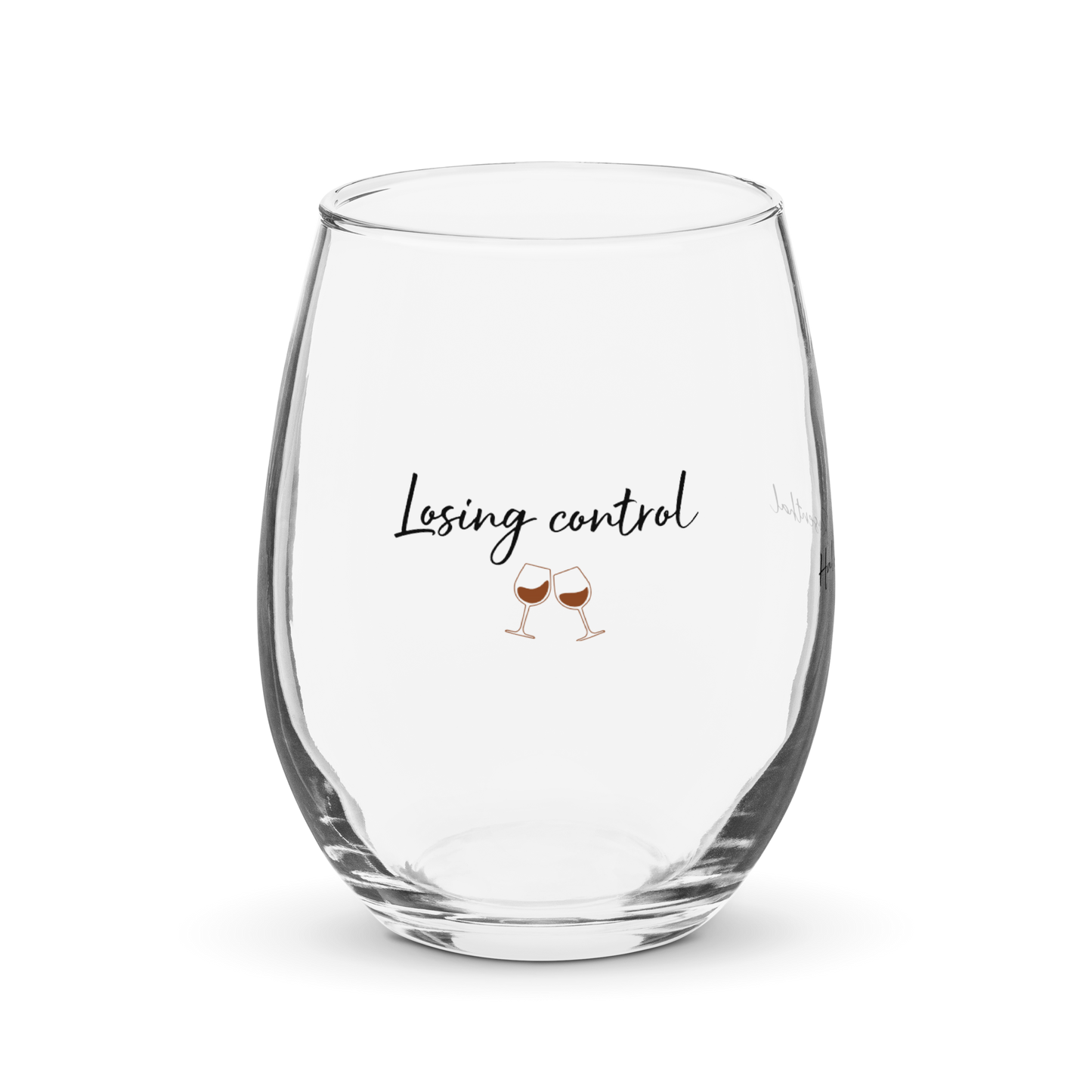 Losing Control Wine Glass