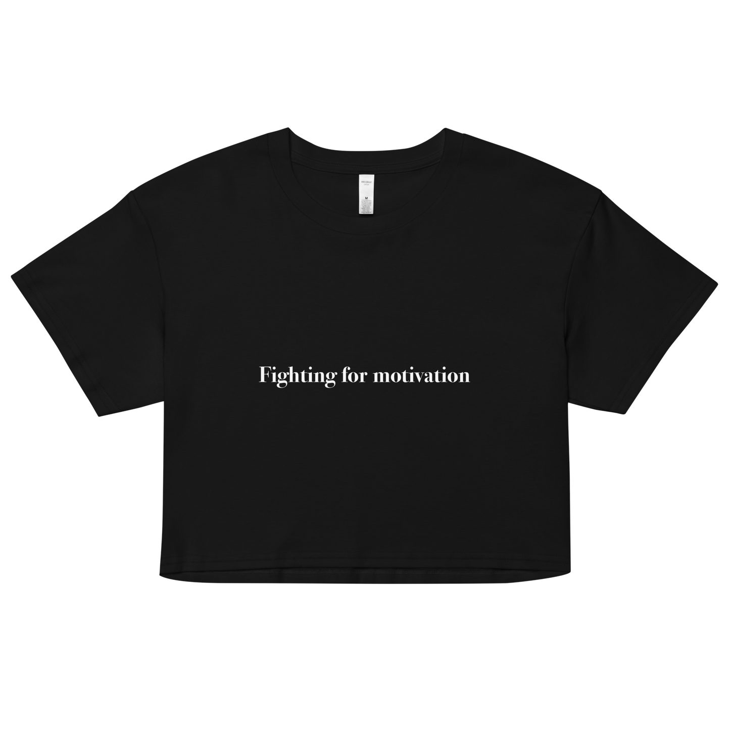 Fighting For Motivation Crop Top