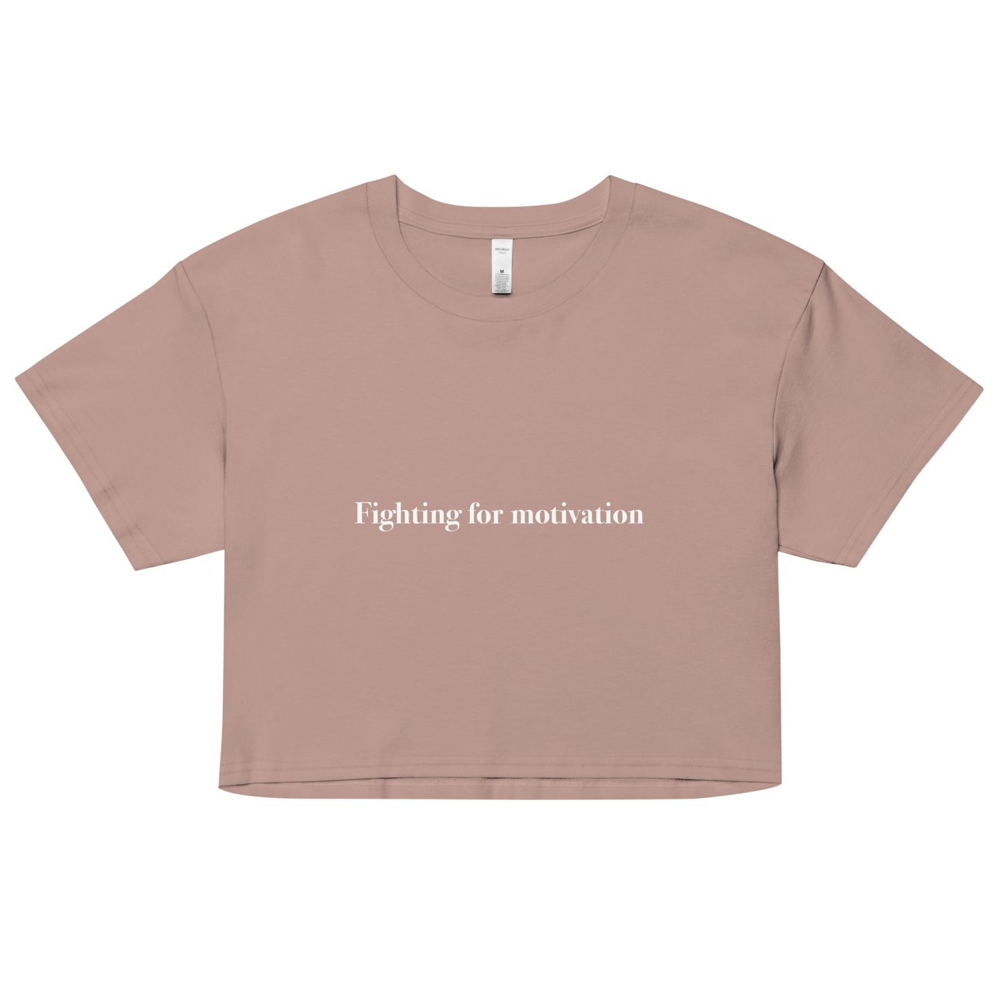 Fighting For Motivation Crop Top