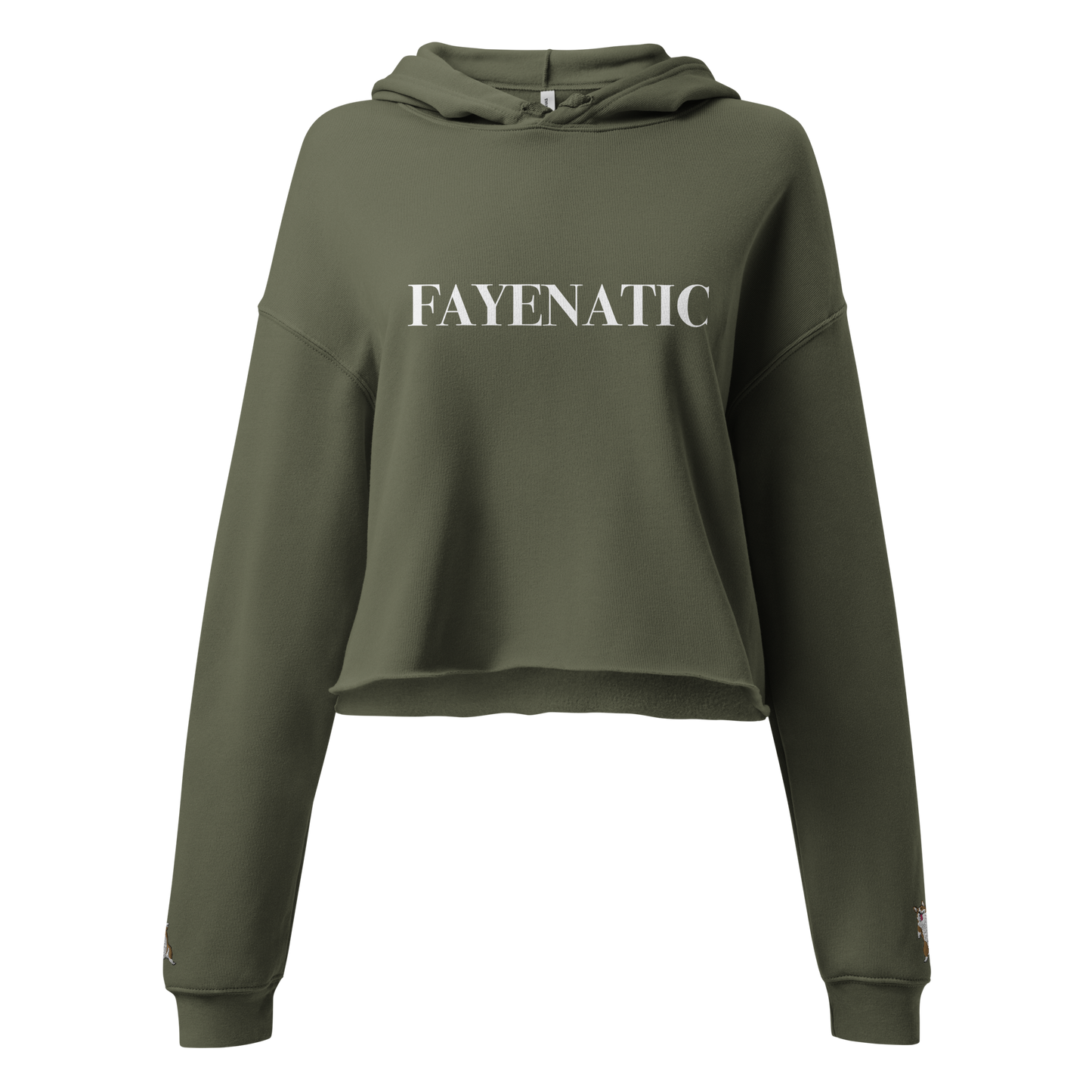 Fayenatic + Corgi Sleeve Crop Hoodie